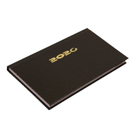 Carbon, fekvő zsebnaptár, Bronz