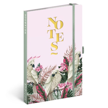 Cockatoo, keménytáblás vonalas notesz