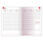 Fashion, A5 heti beosztású határidőnapló, Bordó