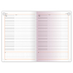 Fashion, B5 heti beosztású határidőnapló + napló, Kék