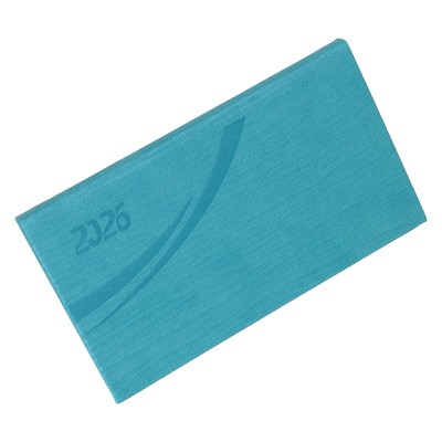 Fashion, fekvő zsebnaptár, Türkiz