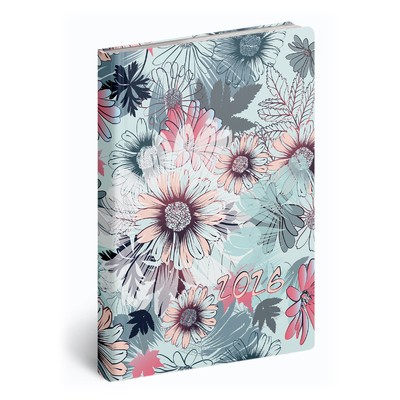 Fiestina, B6 heti beosztású zsebnaptár, Floral