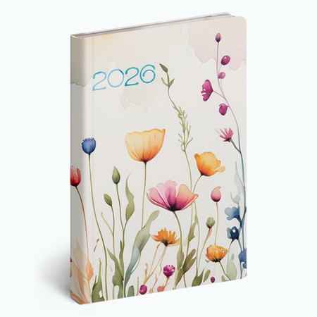 Fiestina Light, B6 heti beosztású zsebnaptár, Akvarell