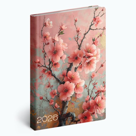 Fiestina Light, B6 heti beosztású zsebnaptár, Cseresznyevirág