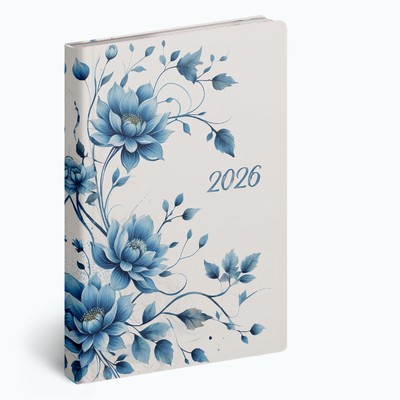 Fiestina Light, B6 heti beosztású zsebnaptár, Virágminta