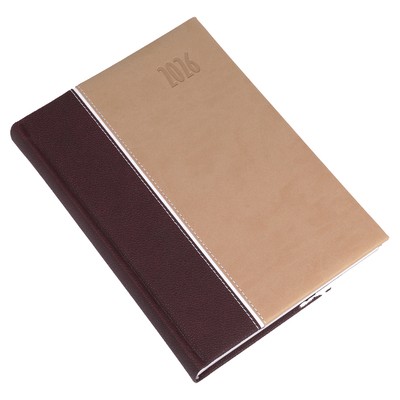 Kensington, A5 napi beosztású határidőnapló, Barna