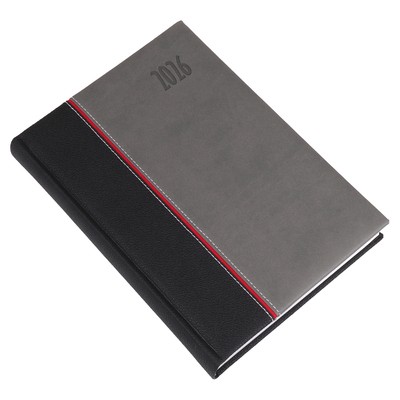 Kensington, A5 napi beosztású határidőnapló, Szürke