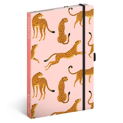 Leopards, keménytáblás vonalas notesz