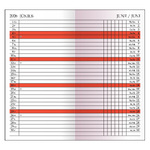 Leporelló, álló zsebnaptár havi, Zöld Leporelló, álló zsebnaptár havi, Zöld