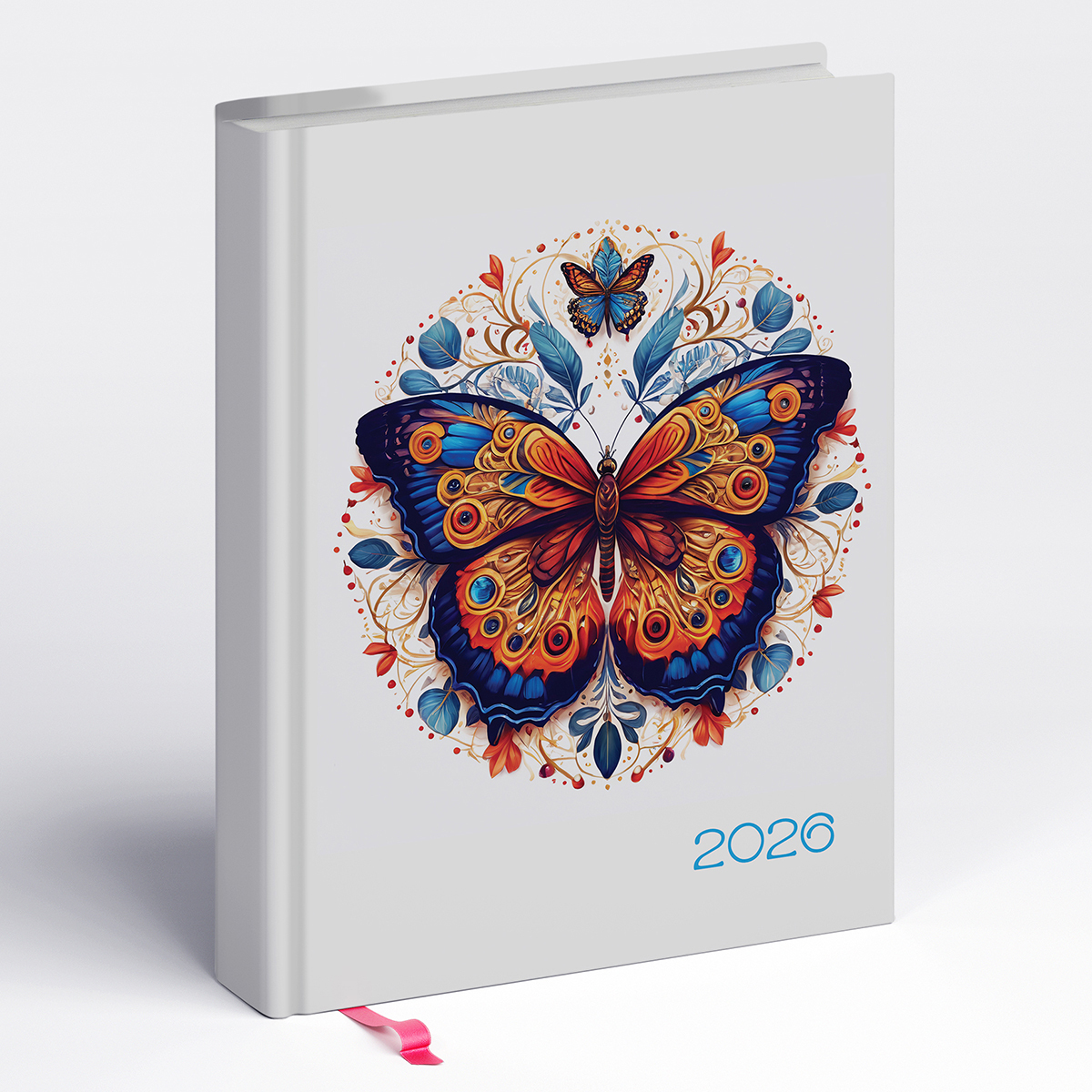 Librobello, kalendárium hölgyeknek, B6 napi határidőnapló, 3D Lakk, Élfestés - Lepke Librobello, kalendárium hölgyeknek, B6 napi határidőnapló, 3D Lakk, Élfestés - Lepke