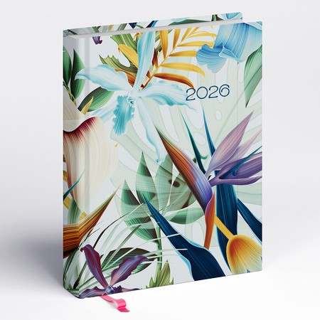 Librobello, kalendárium hölgyeknek, B6 napi határidőnapló, 3D Lakk, Élfestés - Tropical