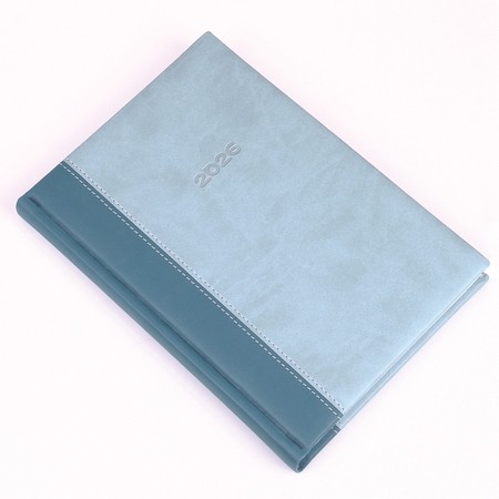 Linett, A5 napi beosztású határidőnapló, Kék-Türkiz