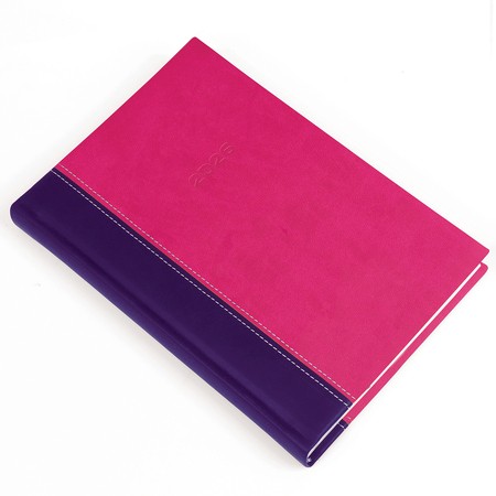 Linett, A5 napi beosztású határidőnapló, Lila-Pink