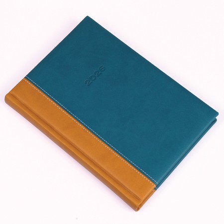 Linett, A5 napi beosztású határidőnapló, Mustár-Türkiz