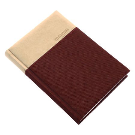 Lux, A5 napi beosztású határidőnapló, Barna