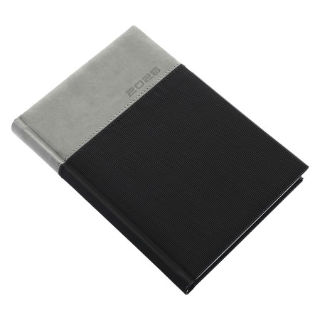 Lux, A5 napi beosztású határidőnapló, Grafit