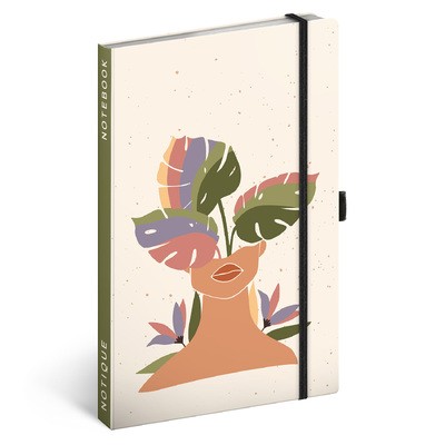 Monstera, keménytáblás vonalas notesz