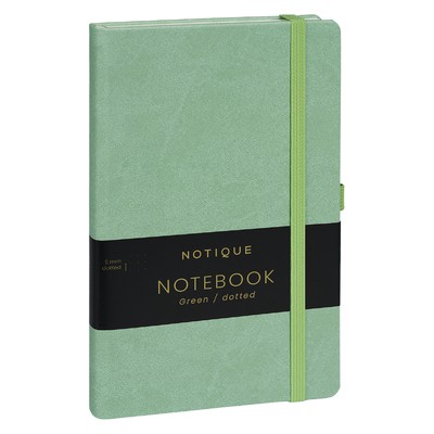 Notique, keménytáblás pontozot notesz, Green