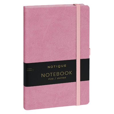 Notique, keménytáblás pontozot notesz, Pink
