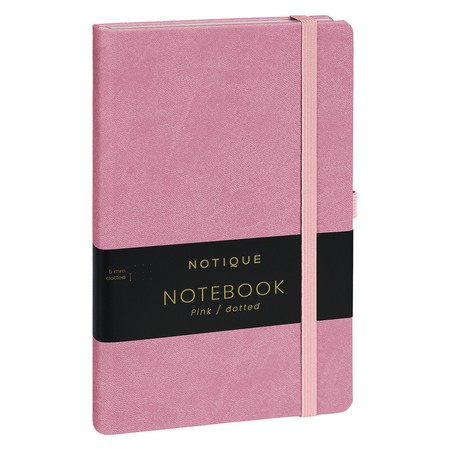 Notique, keménytáblás pontozot notesz, Pink