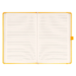 Notique, keménytáblás vonalas notebook, Yellow