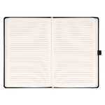 Notique, keménytáblás vonalas notesz, Black