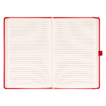 Notique, keménytáblás vonalas notesz, Red