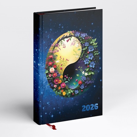 Picture, A5 napi beosztású határidőnapló, Jin jang