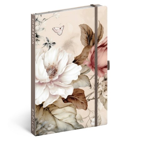 Powder Flower, keménytáblás vonalas notesz