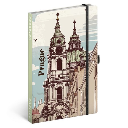 Prague, keménytáblás vonalas notesz