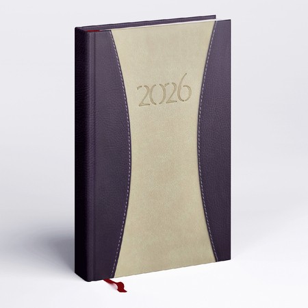 Prémium A, A5 napi beosztású határidőnapló, Drapp