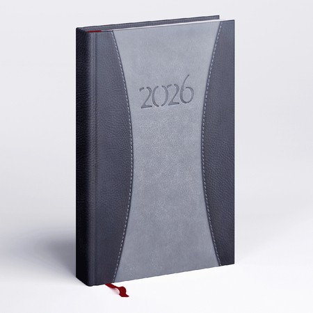 Prémium A, A5 napi beosztású határidőnapló, Szürke