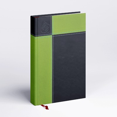 Prémium M, A5 napi beosztású határidőnapló, Zöld