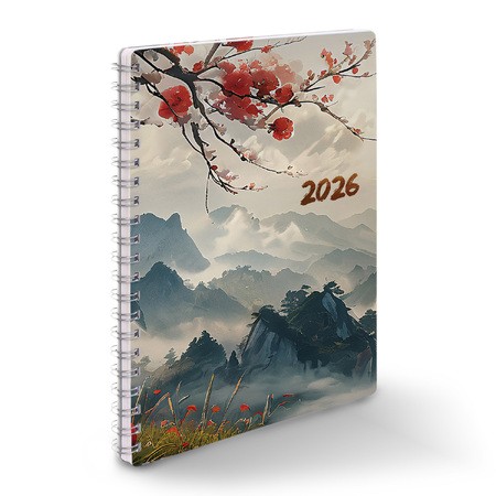 SP-1 A5, heti beosztású spirálos naptár, Japán