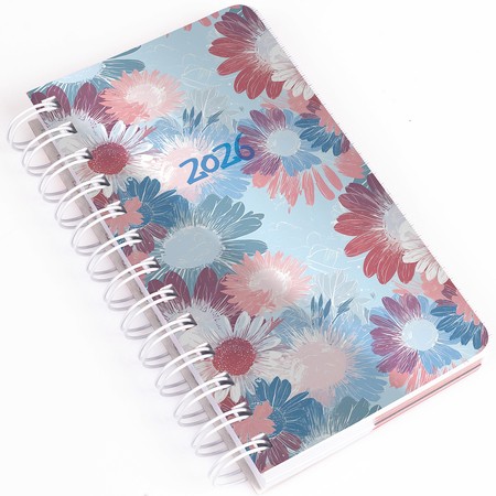 SP-5, napi beosztású spirálos naptár, Virágok