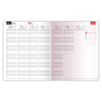 Standard, A4 S heti beosztású határidőnapló, Bordó