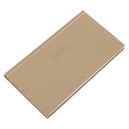 Standard, fekvő zsebnaptár, Drapp