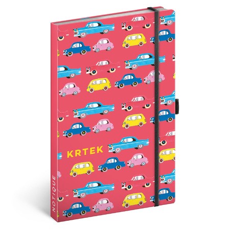 The Little Mole - Cars, keménytáblás vonalas notesz