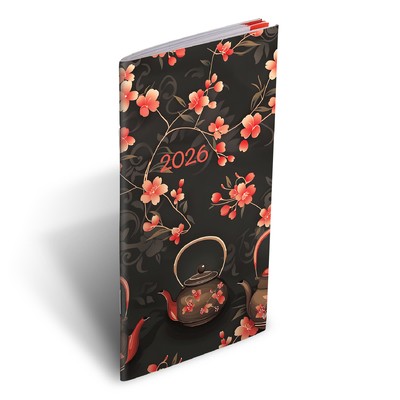 Zsebirka, fekvő zsebnaptár, Teavirág