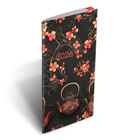 Zsebirka, fekvő zsebnaptár, Teavirág