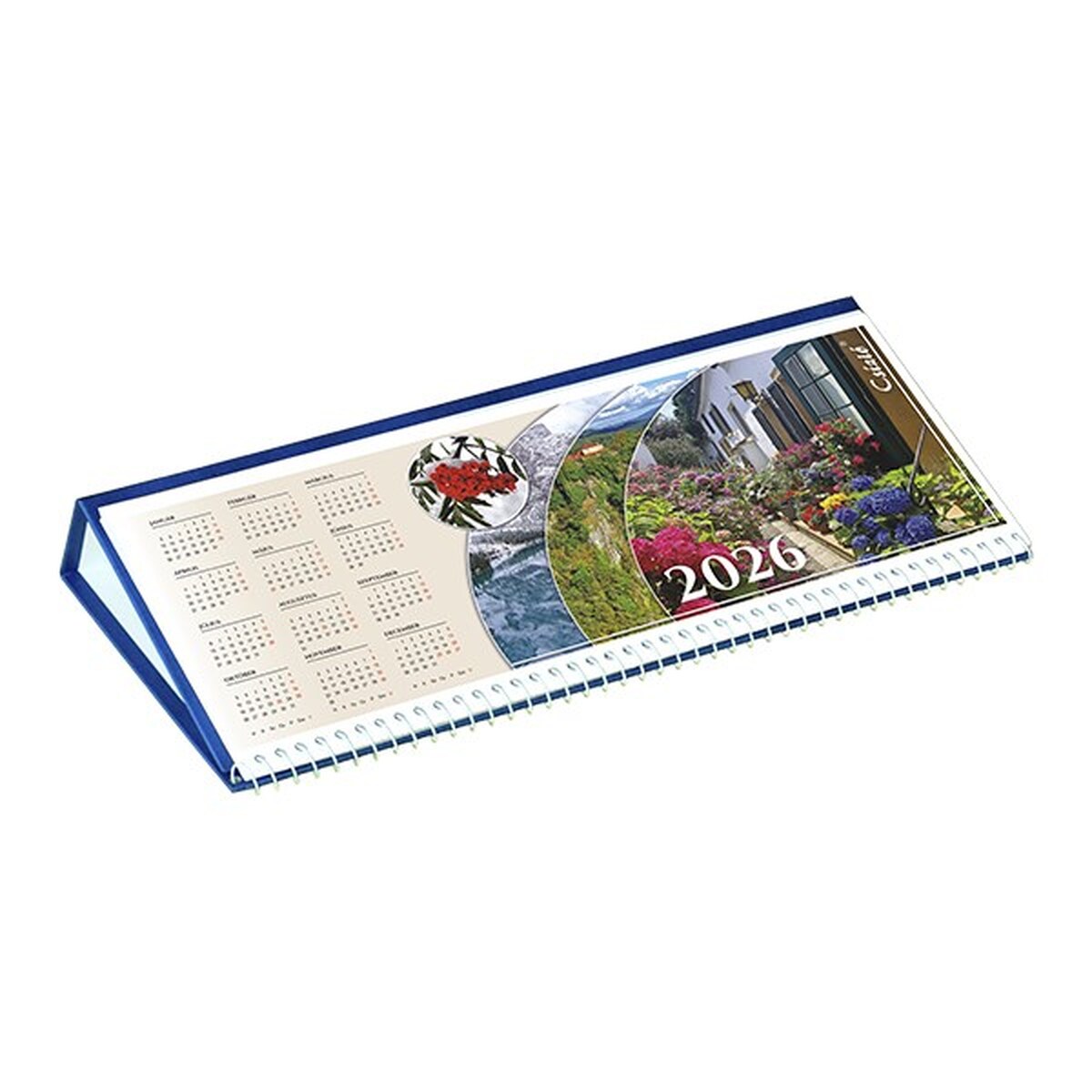 Asztali naptár képes CSÍZIÓ fekvő fehér lapos idézetes bőr hatású Öko hátlap kék 2026. Asztali naptár képes CSÍZIÓ fekvő fehér lapos idézetes bőr hatású Öko hátlap kék 2026.