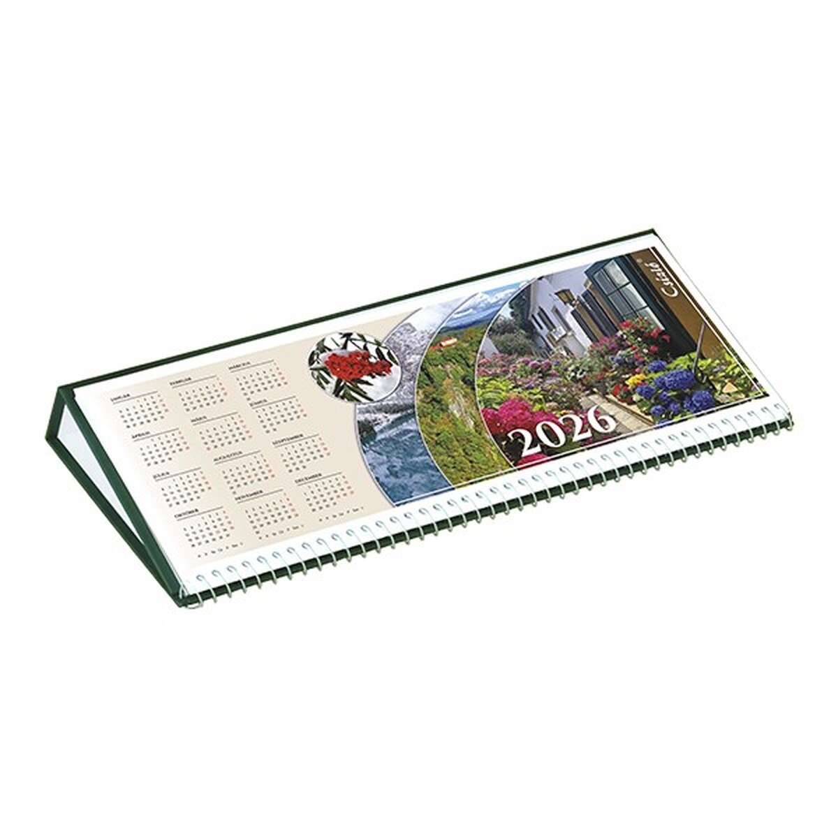 Asztali naptár képes CSÍZIÓ fekvő fehér lapos idézetes bőr hatású Öko hátlap zöld 2026. Asztali naptár képes CSÍZIÓ fekvő fehér lapos idézetes bőr hatású Öko hátlap zöld 2026.