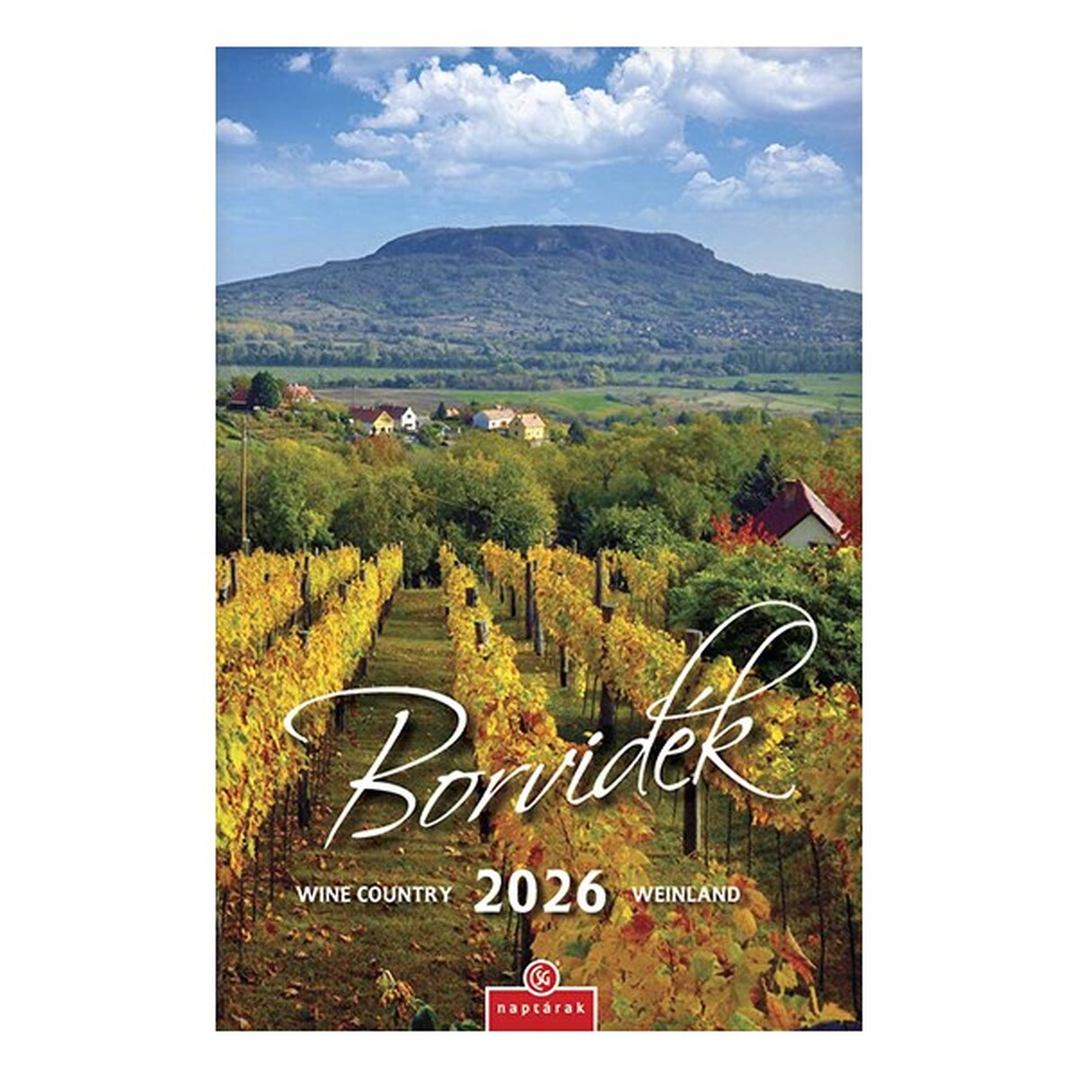 Falinaptár CSG 210x320mm álló Borvidék 2026.