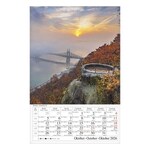 Falinaptár CSG 210x320mm álló Magyar városok 2026.