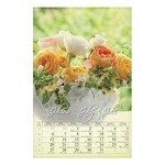 Falinaptár CSG 210x320mm álló Virág 2026.