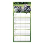 Falinaptár CSG 220x480mm álló Családi 2026.