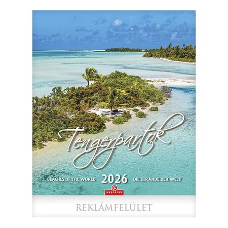 Falinaptár CSG 300x340mm álló Tengerpartok 2026.