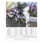 Falinaptár CSG 300x340mm álló Virágzó kertjeink 2026.