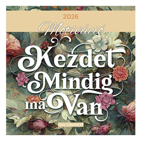 Falinaptár LIZZY CARD 300x600mm álló Motiváció 2026.