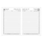 Határidőnapló ALISCA A/5 napi fehér lapos barna 2026.